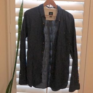 Mens Vans button down long sleeve